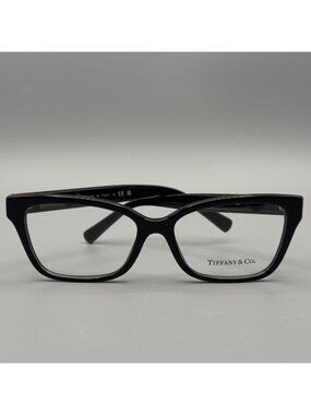 Tiffany & Co. TF2249 8001 Eyeglasses Frame Black Gold Cat Eye Full Rim 52-16-140